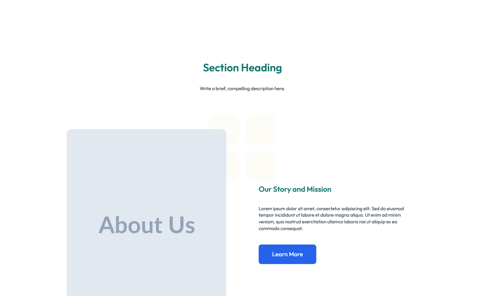 Split About with Text and CTA Left and Video Right - Elementor component