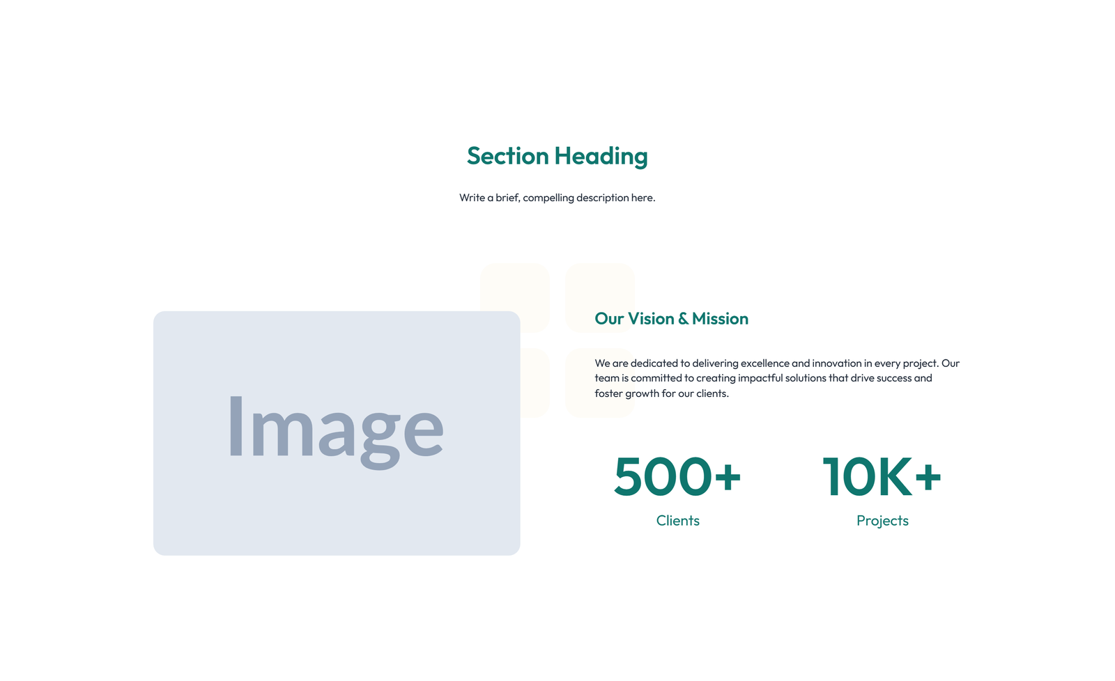 Split About with Text and CTA Left and Image Right 10 - Elementor component