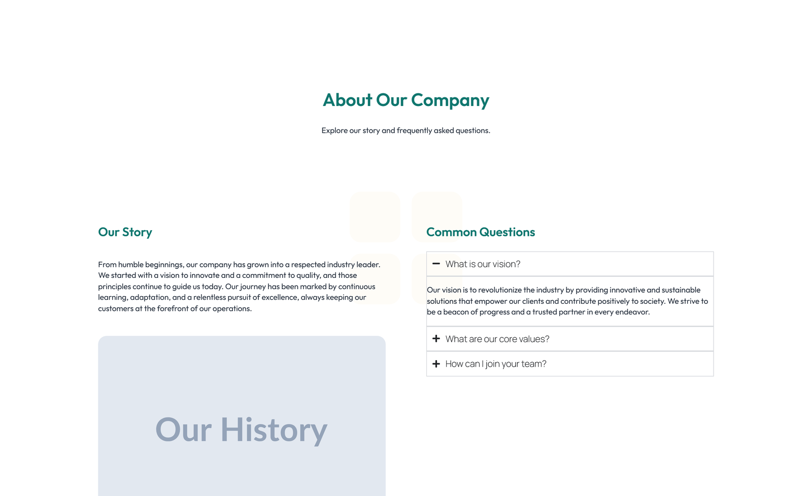 Split About with Image Left and Text and Icon-list Right 20 - Elementor component