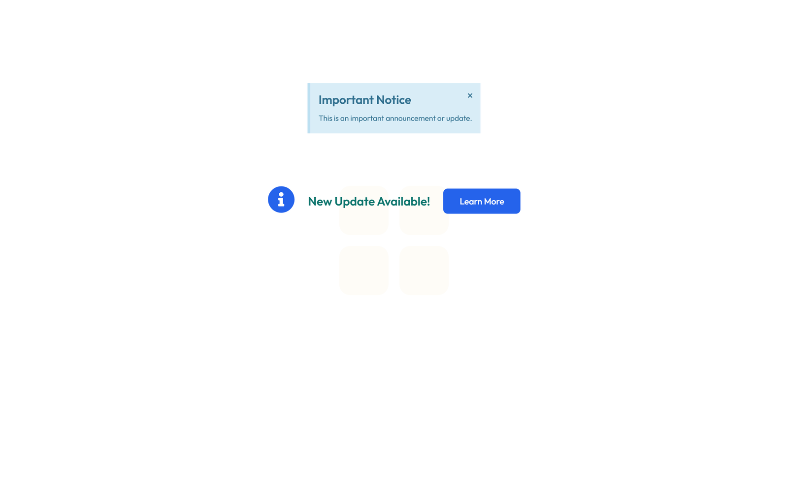 Screenshot of Banner Layout Style 5 7 - Elementor Banner / Announcements component