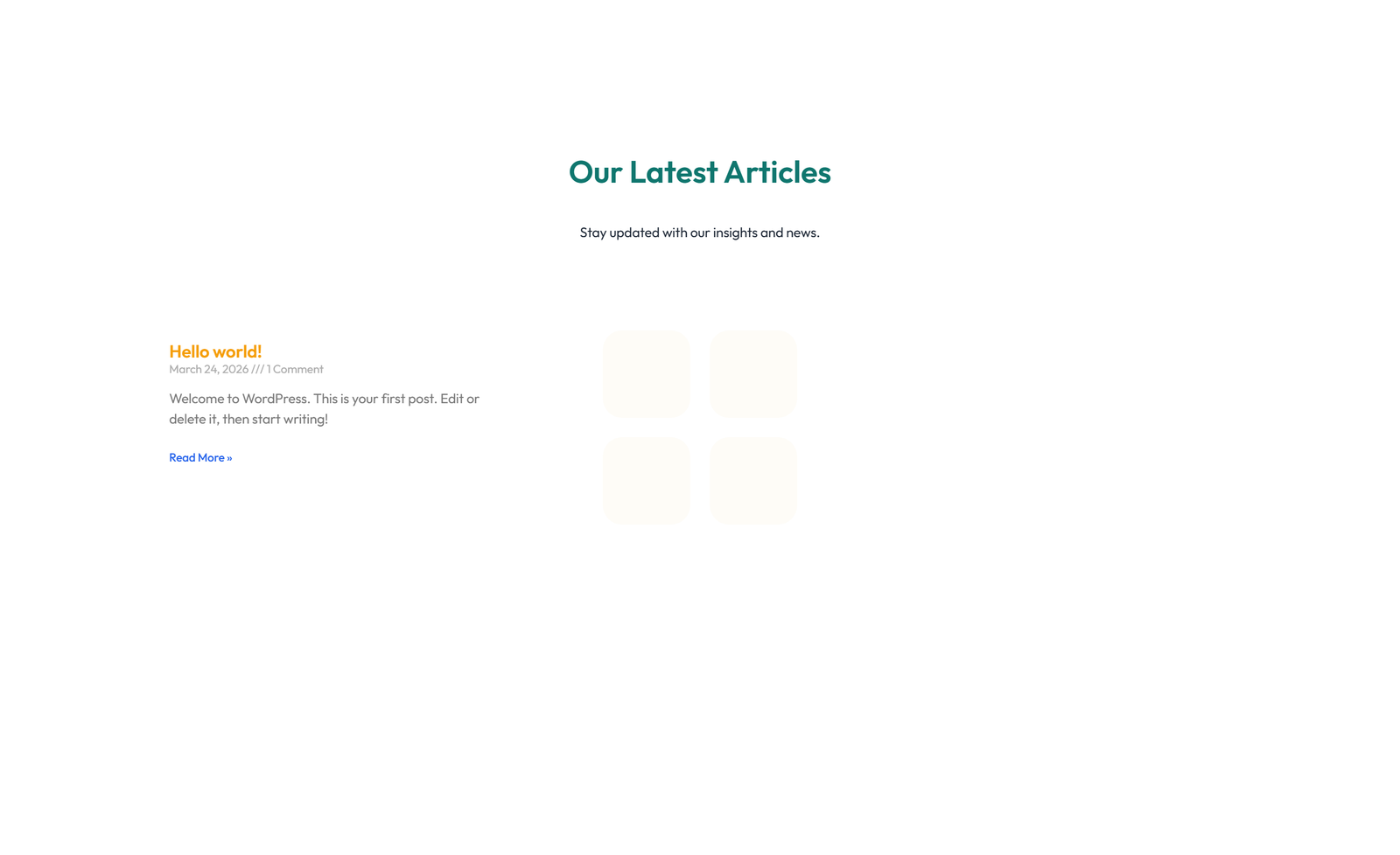 Screenshot of Blog Layout Style 5 2 - Elementor Blog / Articles component