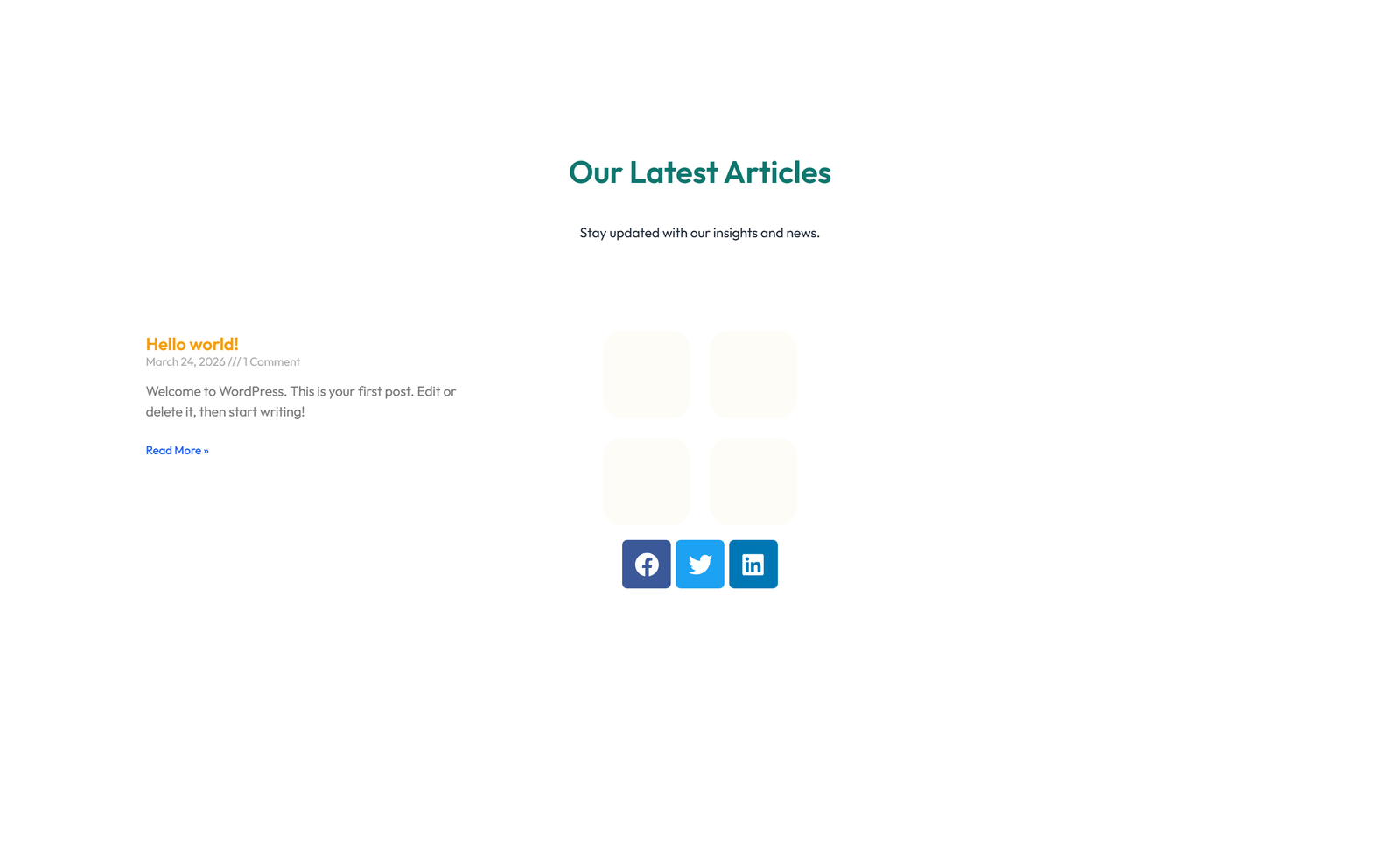 Screenshot of Blog Layout Style 6 2 - Elementor Blog / Articles component