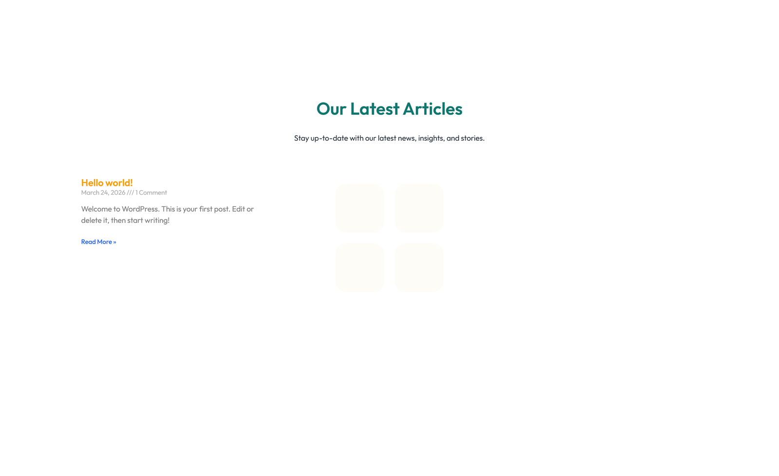 Screenshot of Blog Layout Style 3 3 - Elementor Blog / Articles component