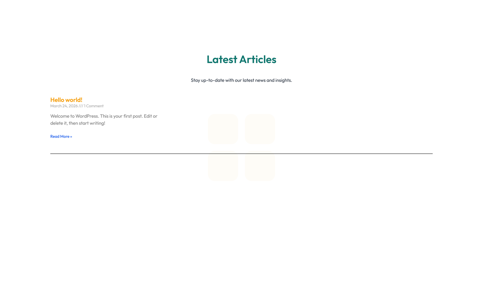 Screenshot of Blog Layout Style 4 3 - Elementor Blog / Articles component