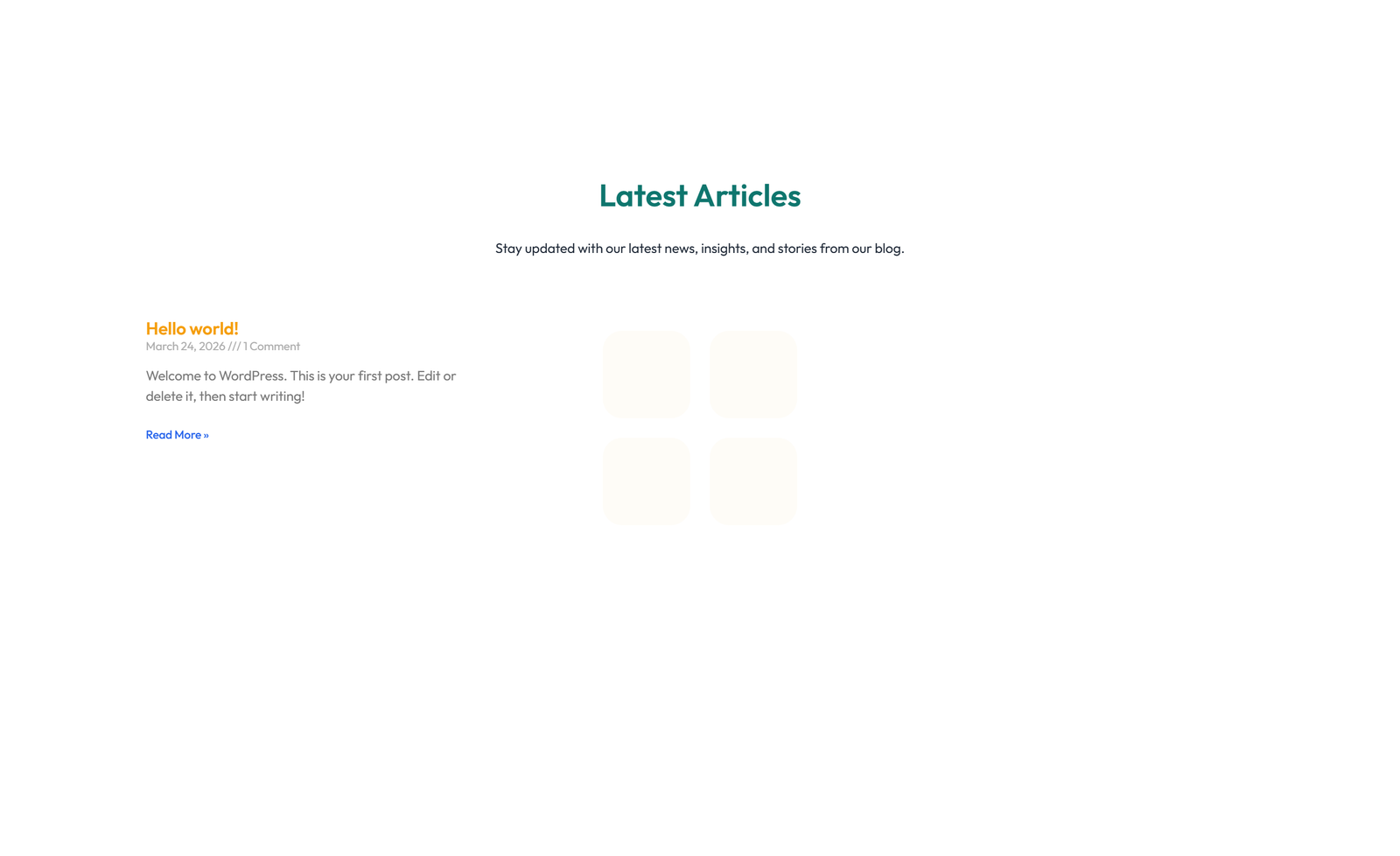 Screenshot of Blog Layout Style 2 6 - Elementor Blog / Articles component