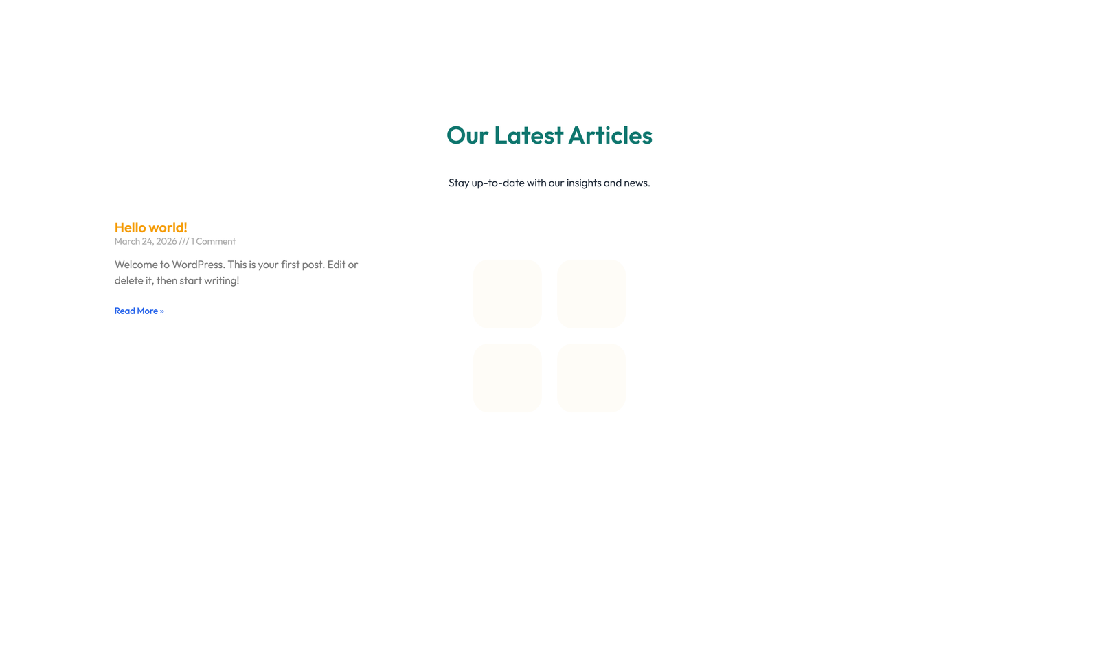 Screenshot of Blog Layout Style 6 6 - Elementor Blog / Articles component