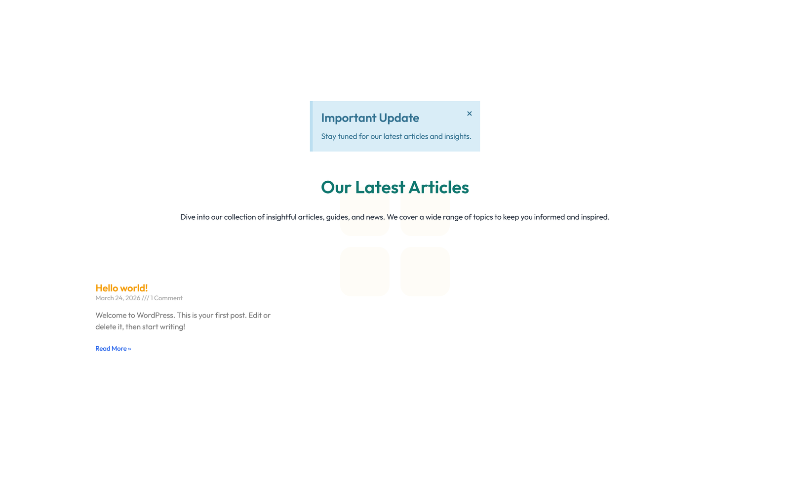 Screenshot of Blog Layout Style 5 7 - Elementor Blog / Articles component