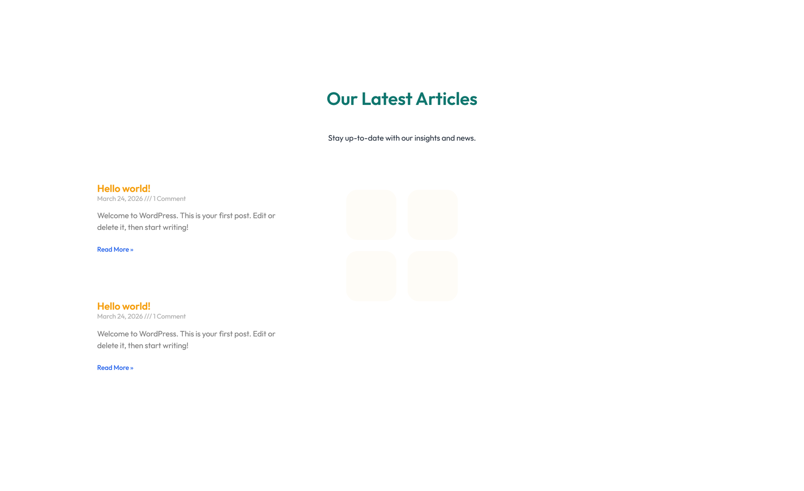 Screenshot of Blog Layout Style 3 8 - Elementor Blog / Articles component