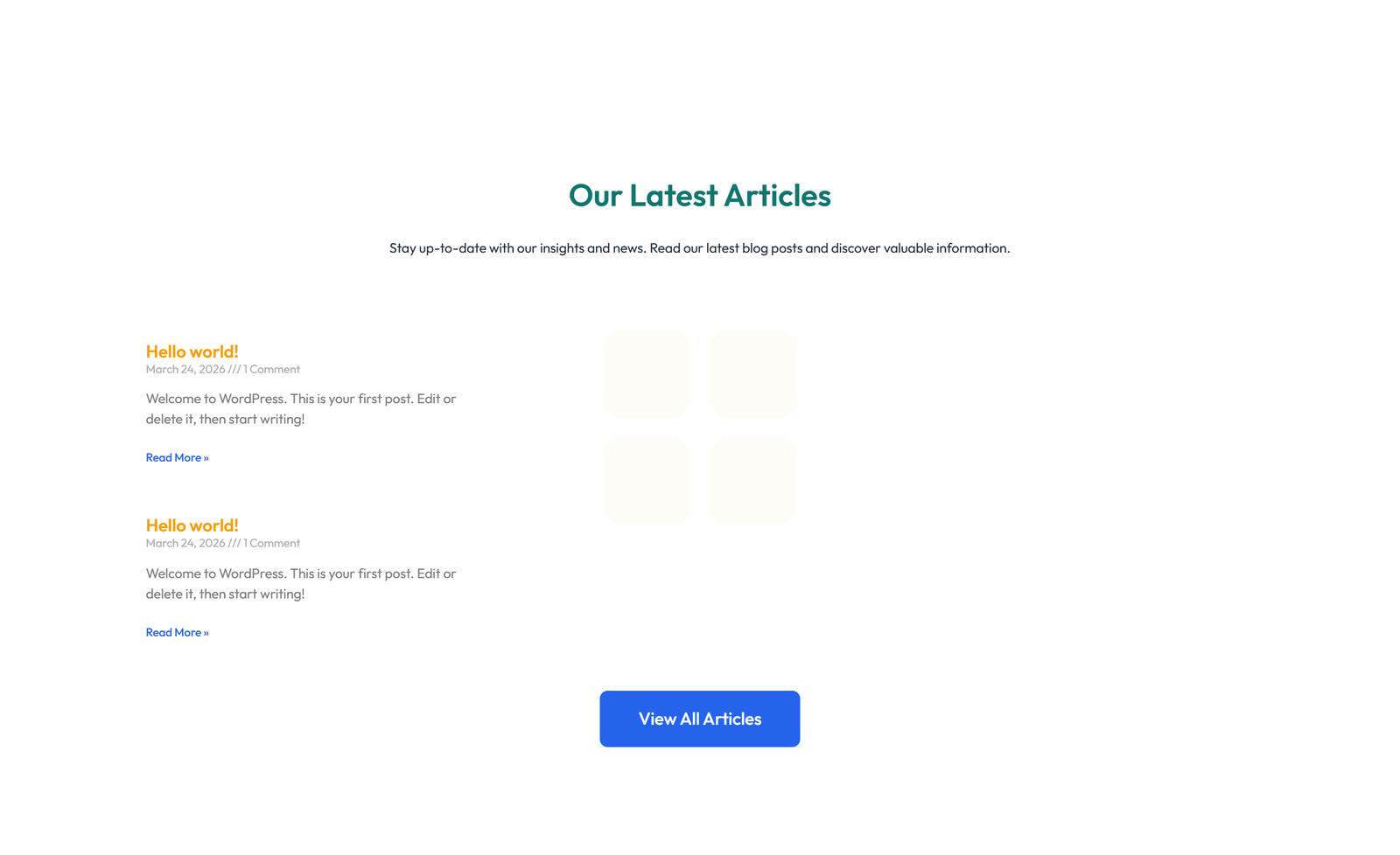Screenshot of Blog Layout Style 4 8 - Elementor Blog / Articles component