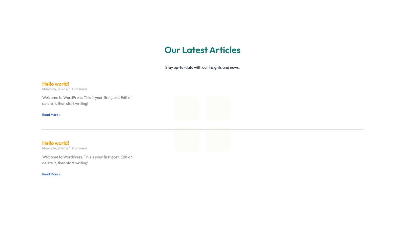 Screenshot of Blog Layout Style 5 8 - Elementor Blog / Articles component