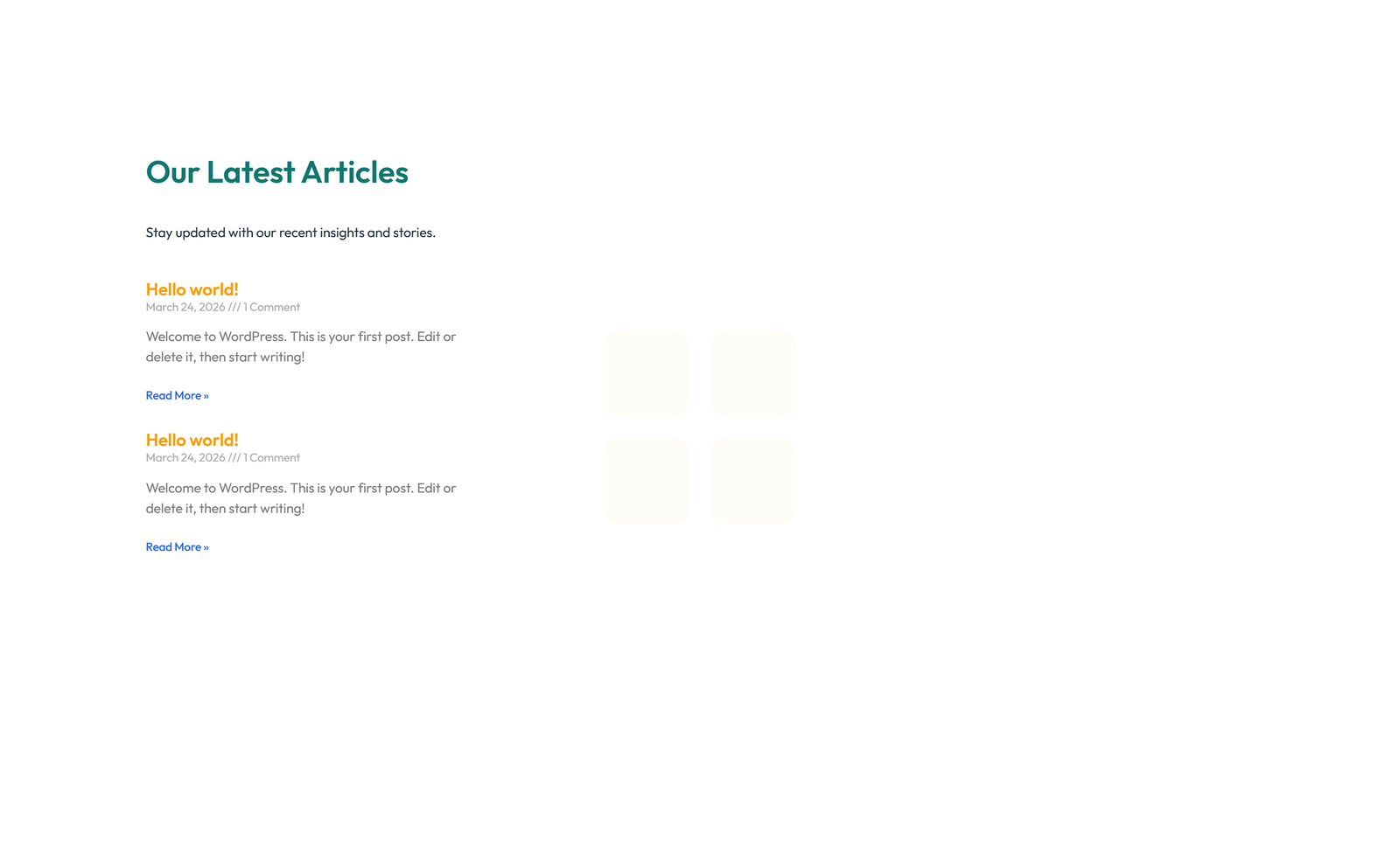 Screenshot of Blog Layout Style 3 9 - Elementor Blog / Articles component