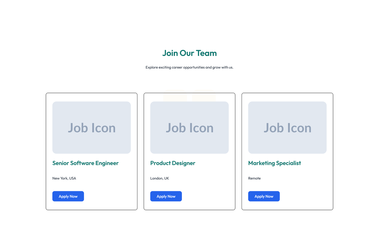 Careers Layout Style 4 - Elementor component