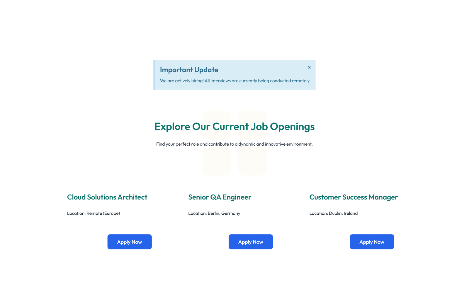 Careers Layout Style 1 4 - Elementor component