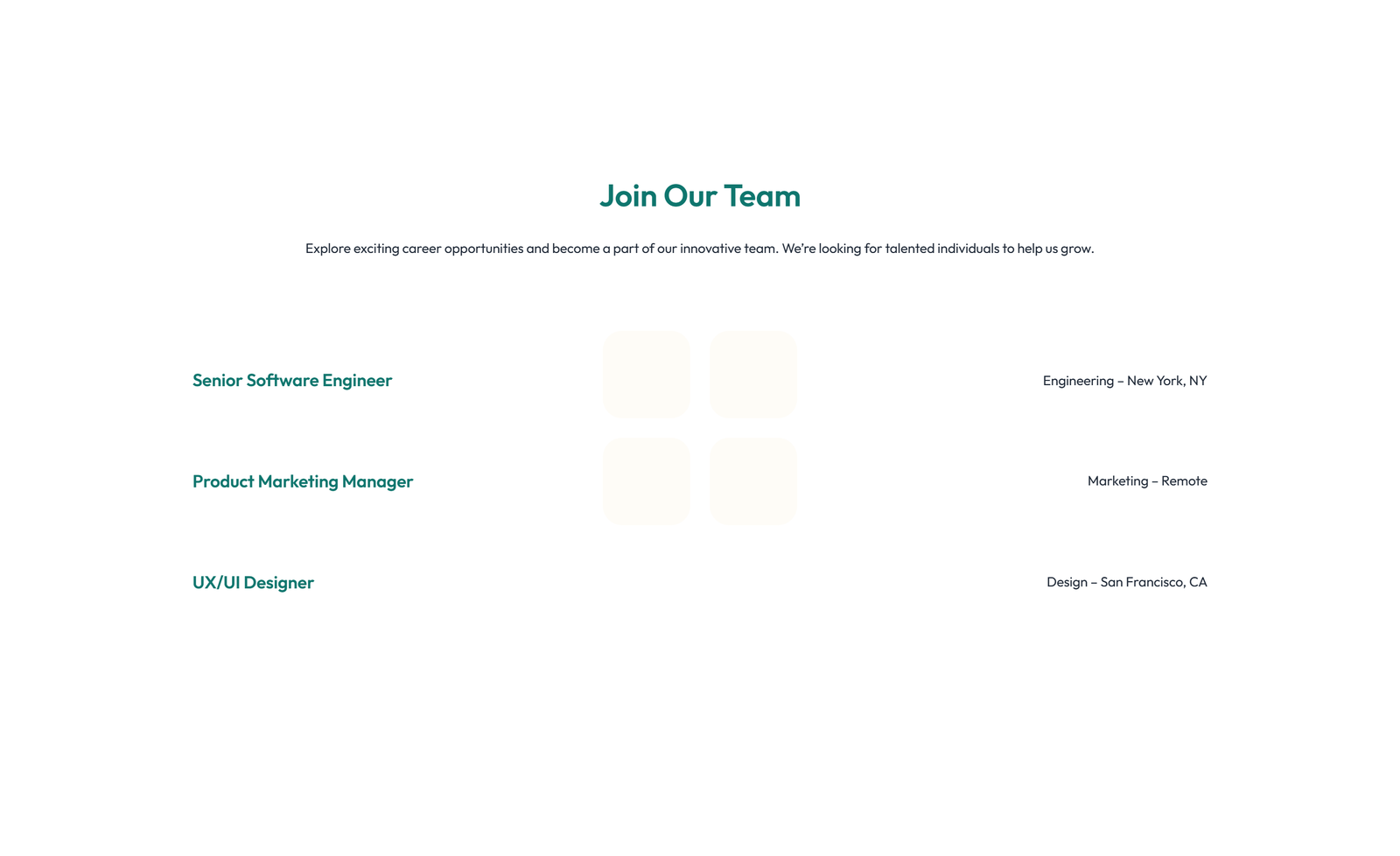 Screenshot of Careers Layout Style 3 7 - Elementor Careers / Jobs component