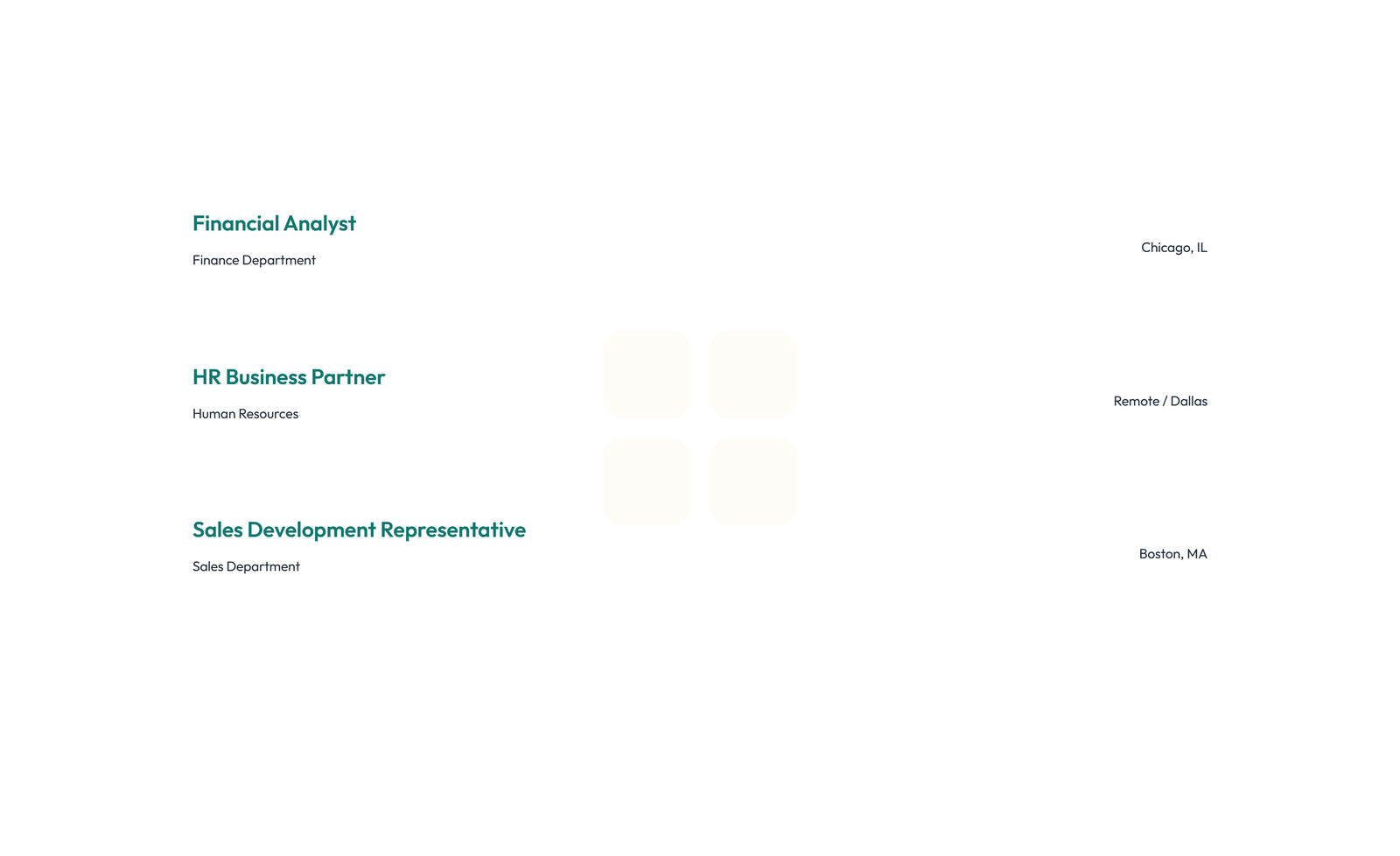 Screenshot of Careers Layout Style 1 8 - Elementor Careers / Jobs component