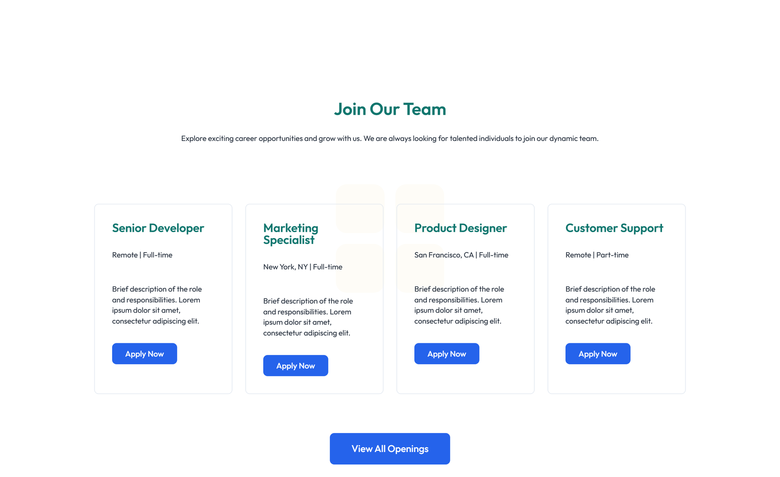 Careers Layout Style 4 8 - Elementor component