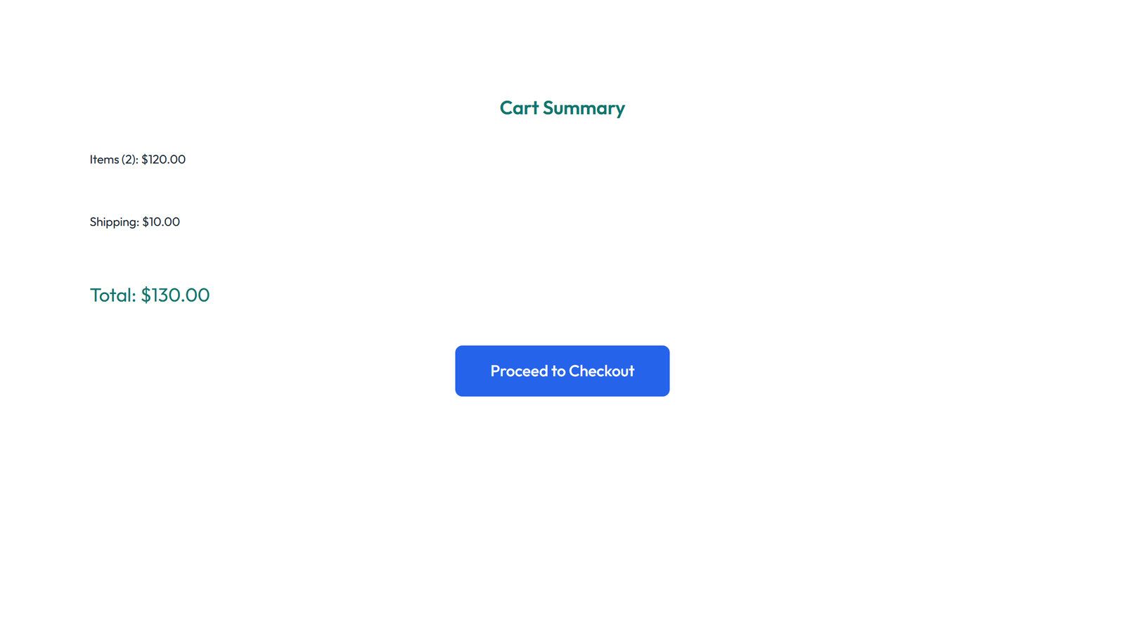 Screenshot of Cart and Checkout Design 1 - Elementor Cart & Checkout component