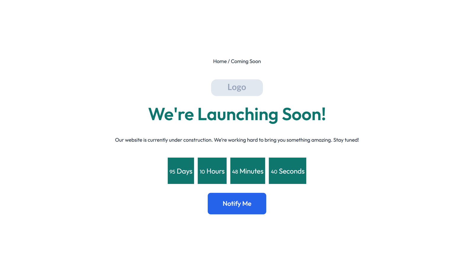 Coming Soon Design 2 4 - Elementor component