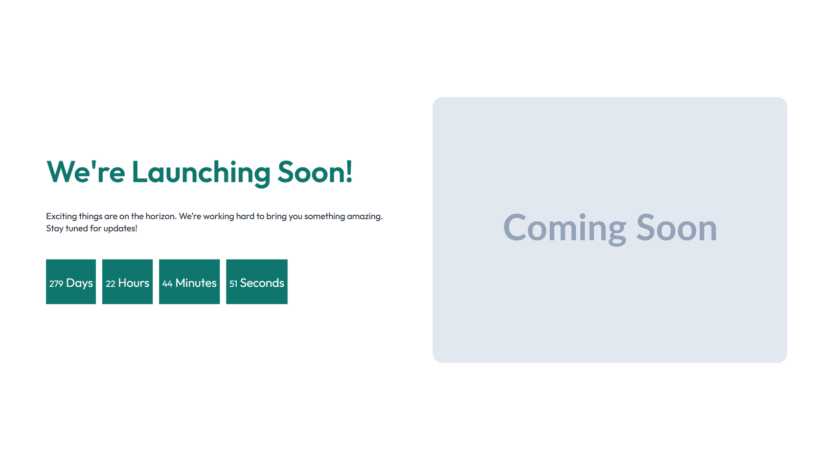 Coming Soon Design 6 6 - Elementor component