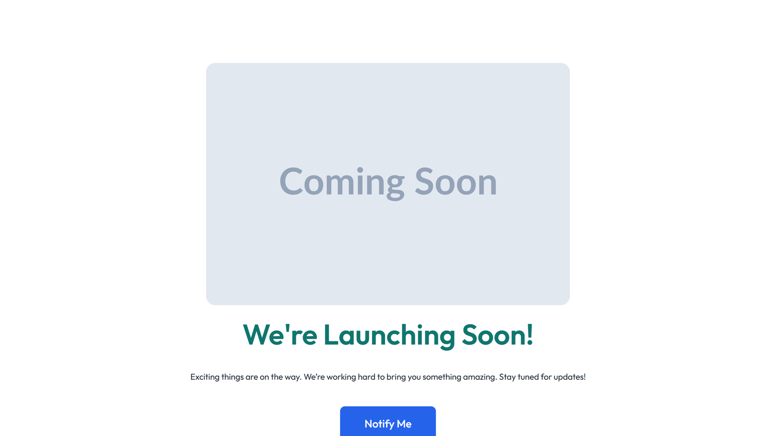 Coming Soon Design 6 8 - Elementor component