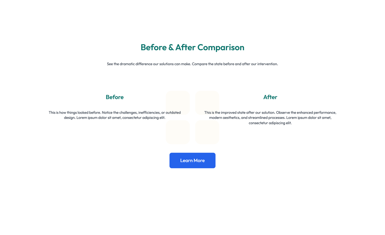 Screenshot of Comparison Layout Style 4 8 - Elementor Comparison Tables component