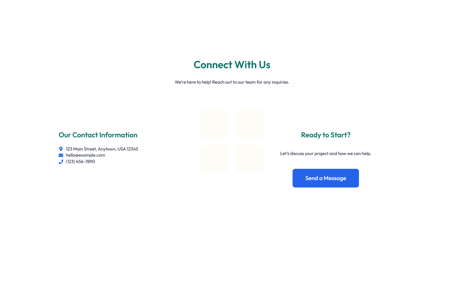 Screenshot of Split Contact with Info Left and Form Right 21 - Elementor Contact Sections component