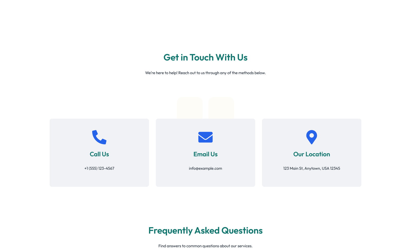 Screenshot of Split Contact with Info Left and Form Right 35 - Elementor Contact Sections component