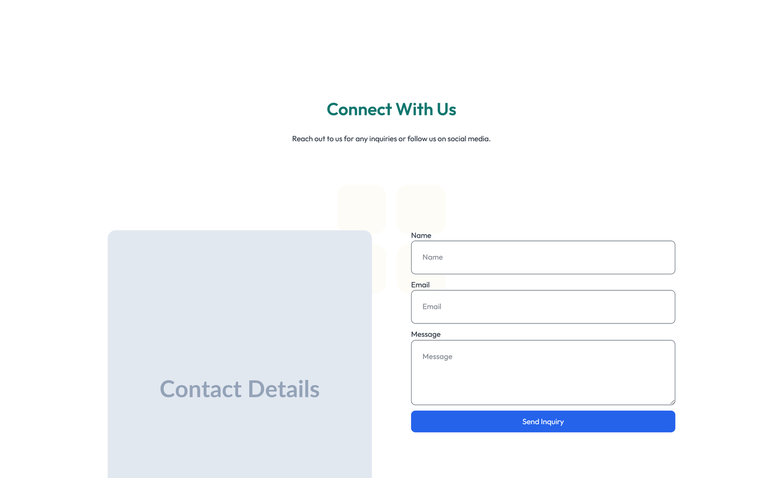 Split Contact with Info Left and Form Right 42 - Elementor component