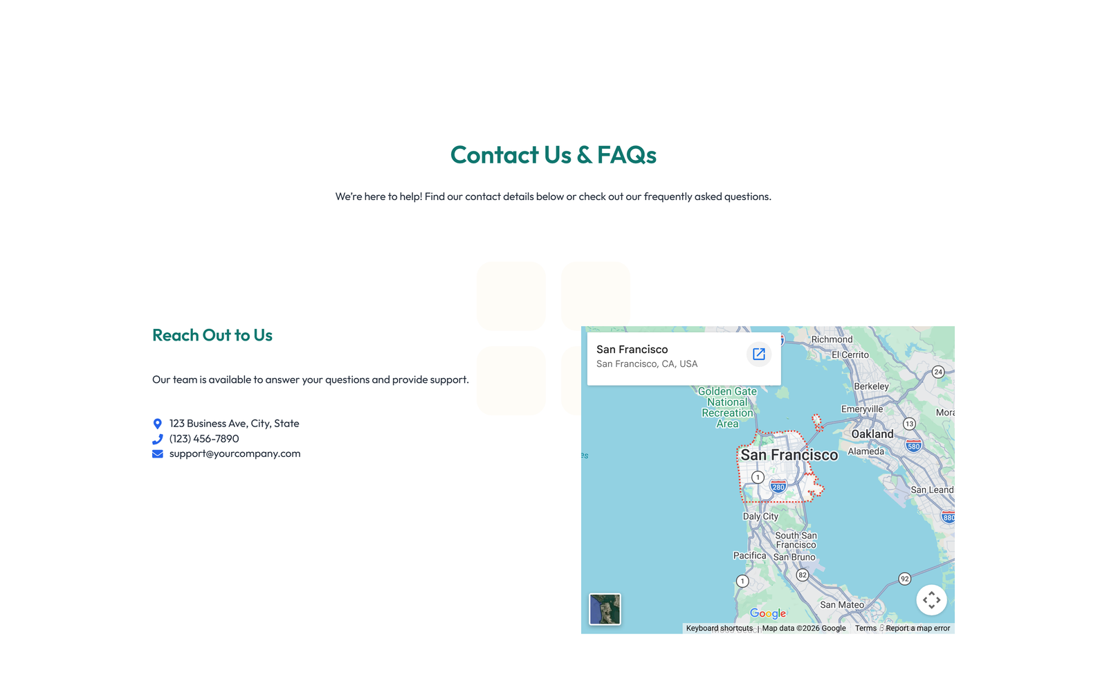 Split Contact with Info Left and Form Right 60 - Elementor component