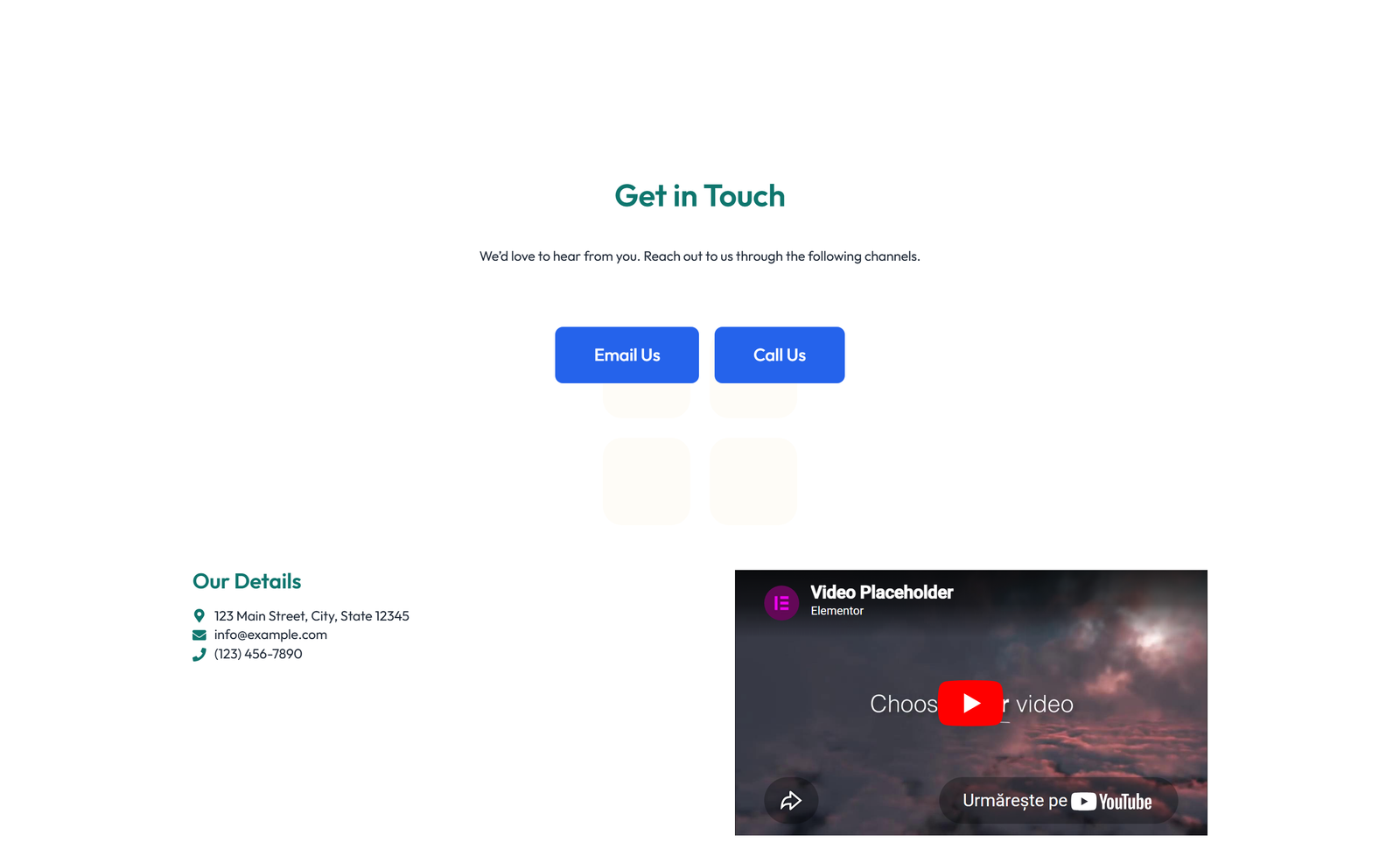 Split Contact with Info Left and Form Right 68 - Elementor component