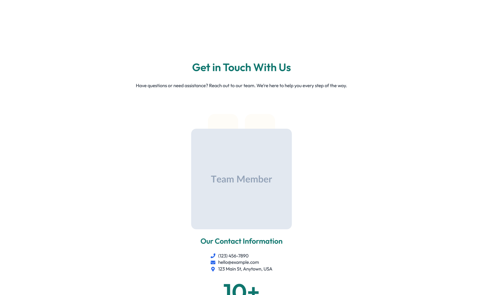 Split Contact with Info and Social Left and Map Right 75 - Elementor component