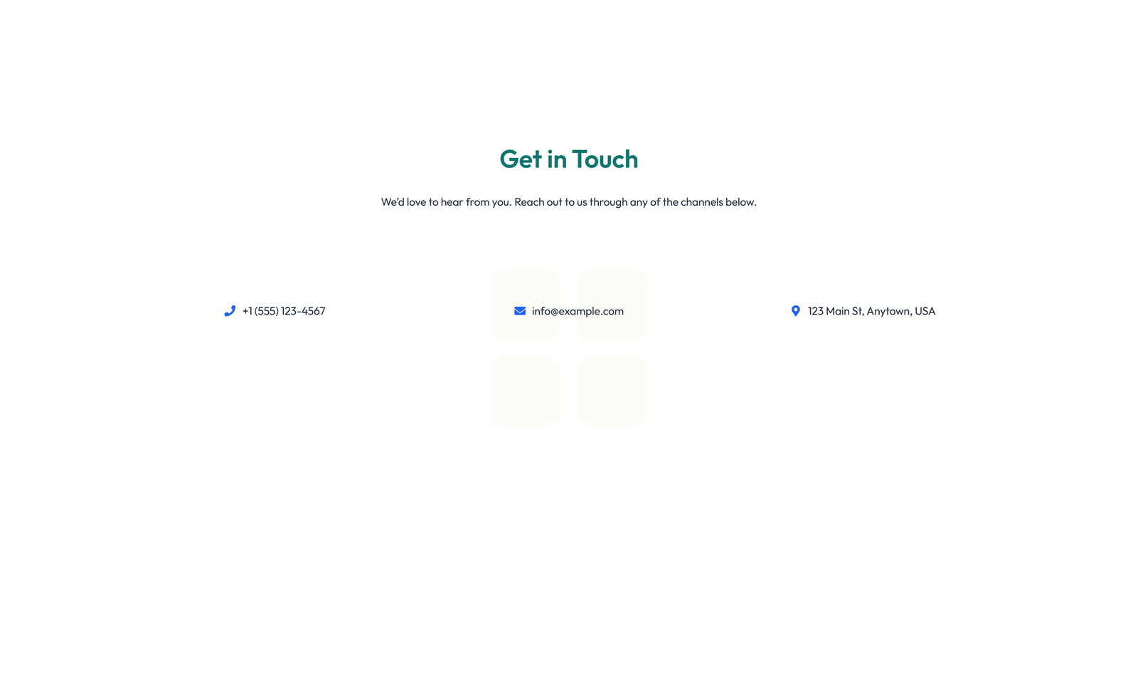 Screenshot of Split Contact with Info and Social Left and Map Right 83 - Elementor Contact Sections component