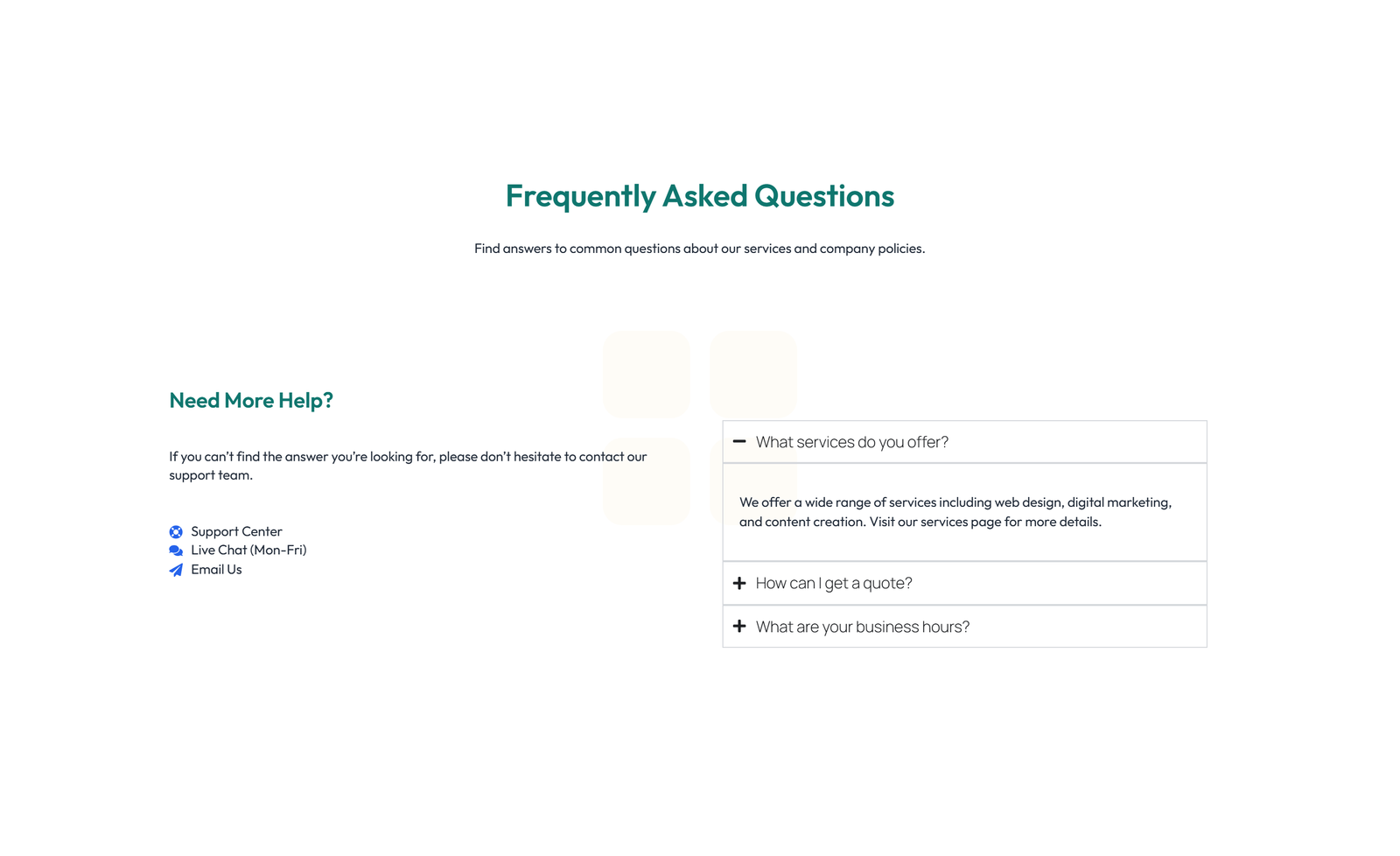 Screenshot of Split Contact with Info Left and Form Right 85 - Elementor Contact Sections component