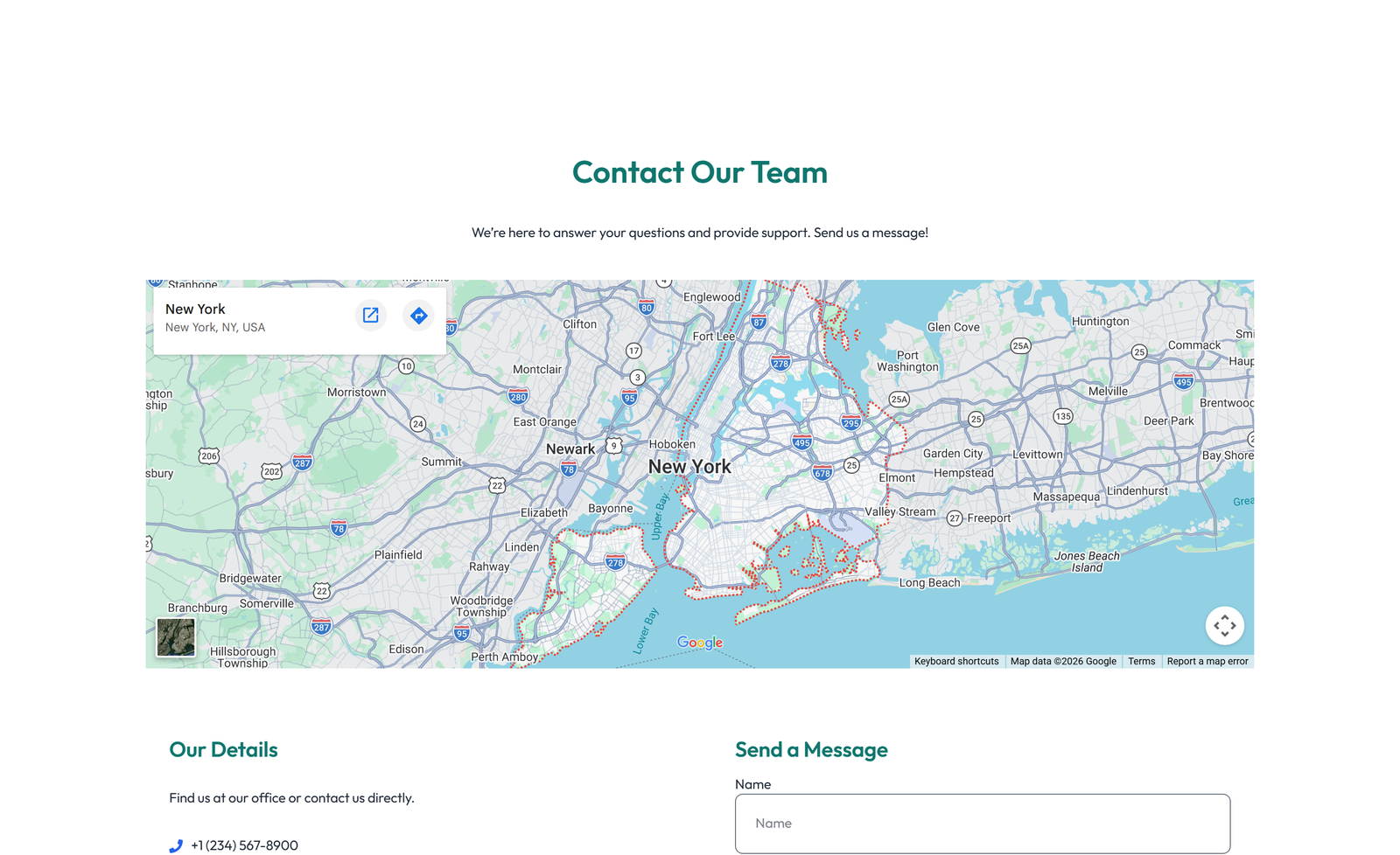 Split Contact with Info Left and Image Right 86 - Elementor component