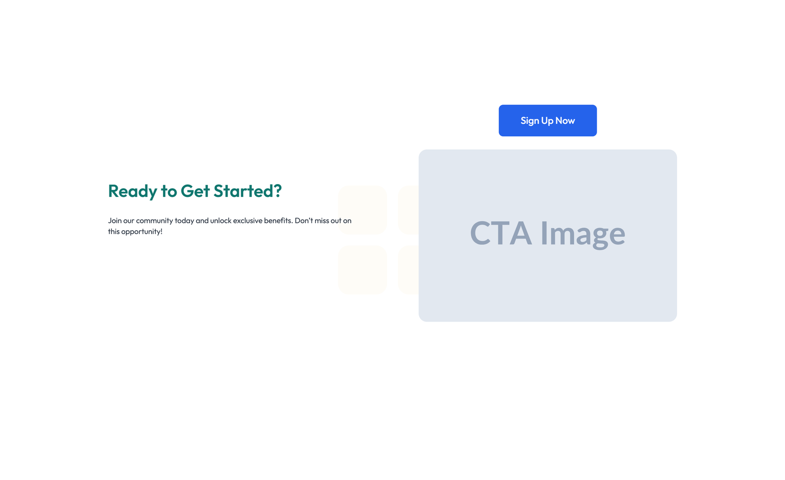 Centered Call to Action with Heading, Two CTA Buttons 4 - Elementor component
