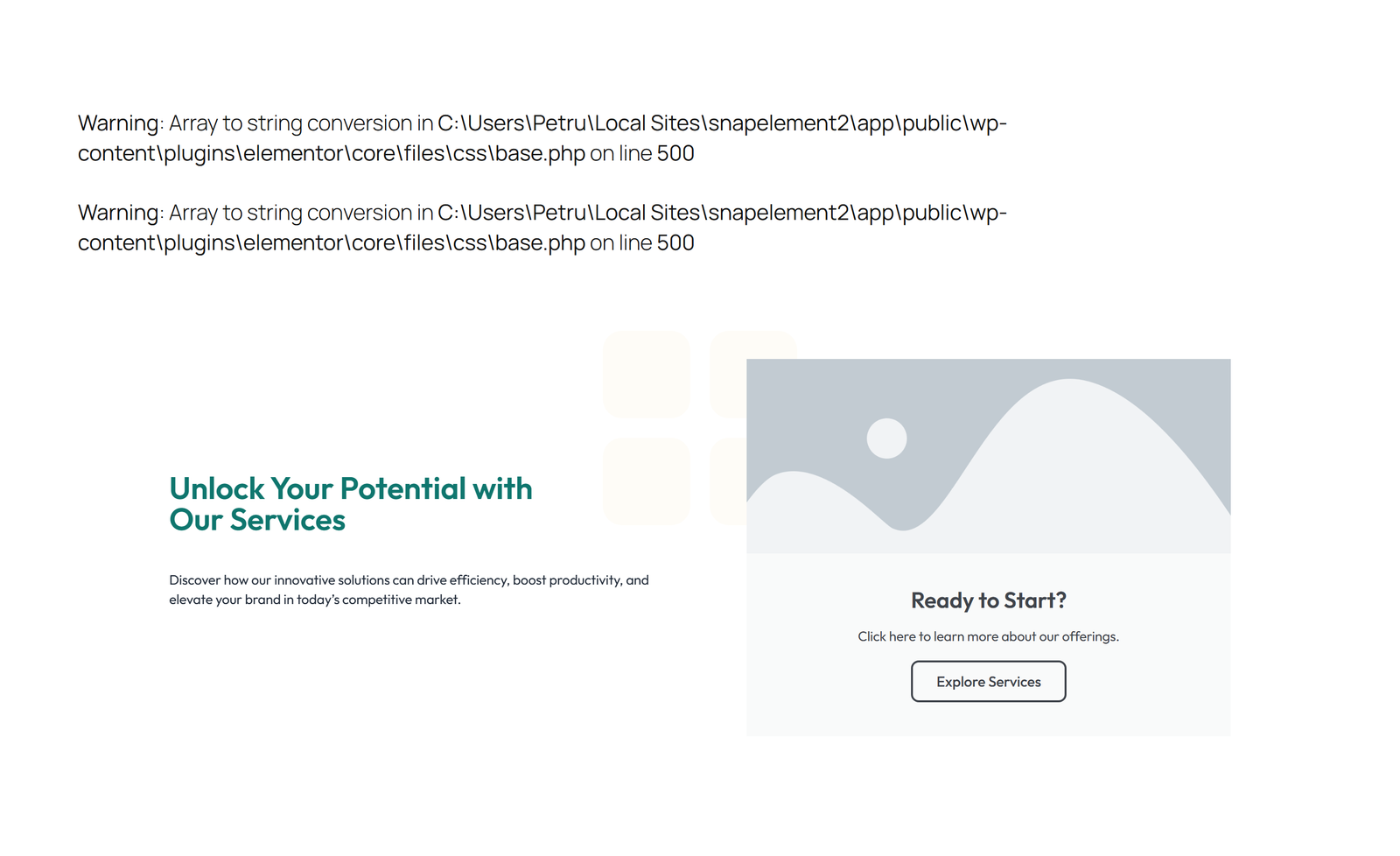 Call to Action with Bar: Icon, Text, CTA 5 - Elementor component