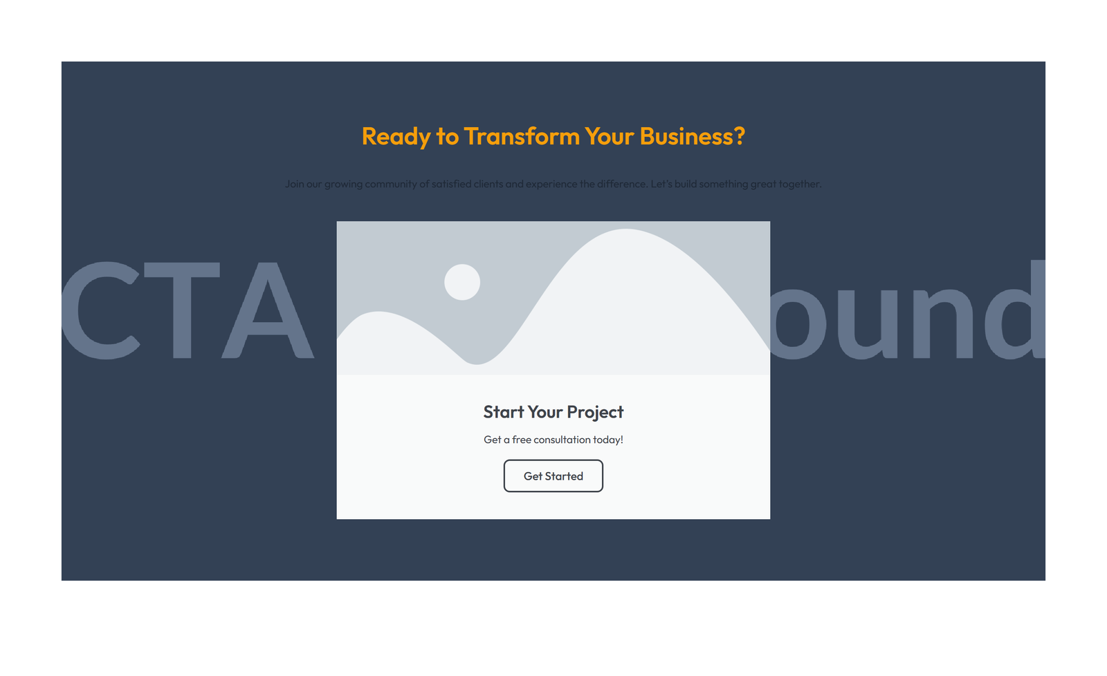 Centered Call to Action with Heading, Subtitle, CTA 12 - Elementor component
