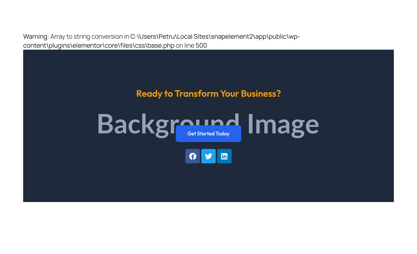 Centered Call to Action with Heading, Two CTA Buttons 12 - Elementor component