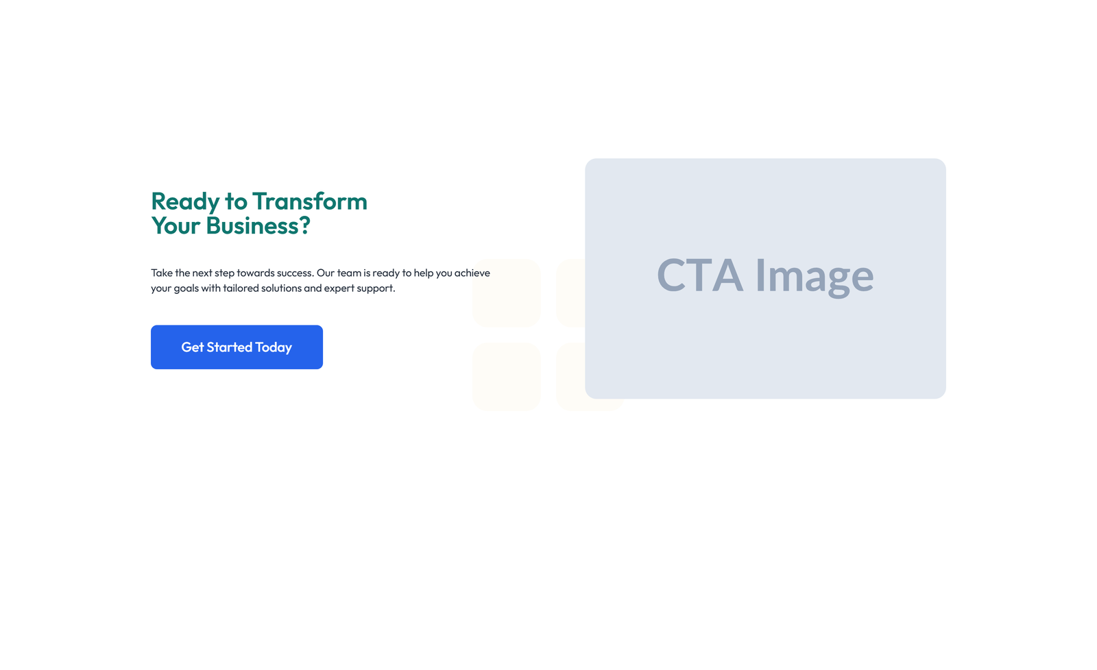 Centered Call to Action with Heading, Subtitle, CTA, Note 15 - Elementor component