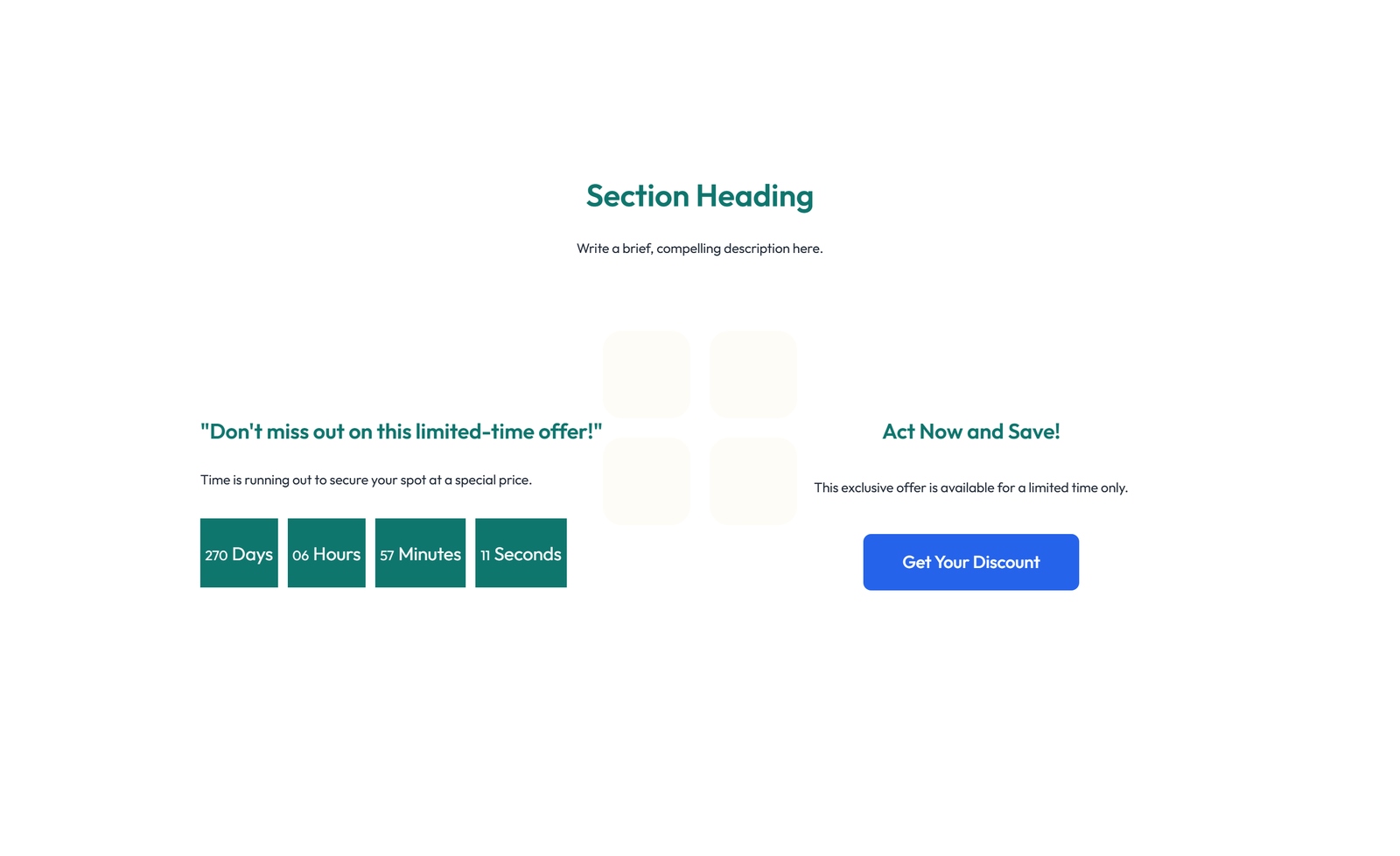Screenshot of Split Call to Action with Text and Benefits List and 29 - Elementor CTA Sections component
