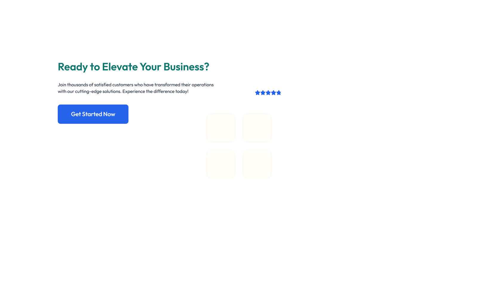 Screenshot of Split Call to Action with Text Left and Image Right 42 - Elementor CTA Sections component