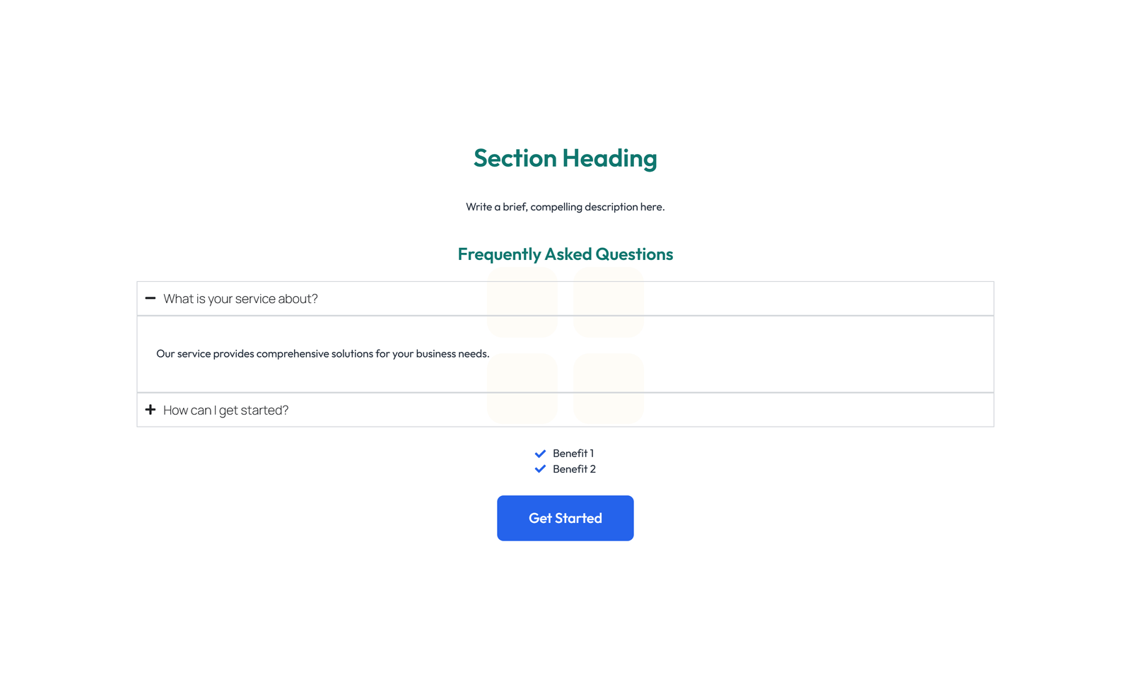 Screenshot of Call to Action with Bar: Icon, Text, CTA 47 - Elementor CTA Sections component
