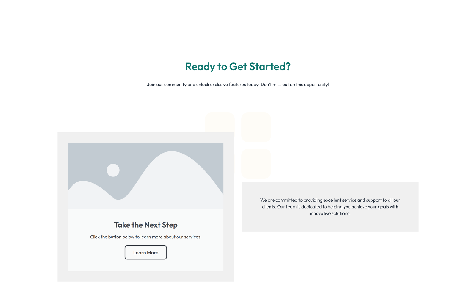 Centered Call to Action with Heading, Subtitle, CTA, Note 48 - Elementor component