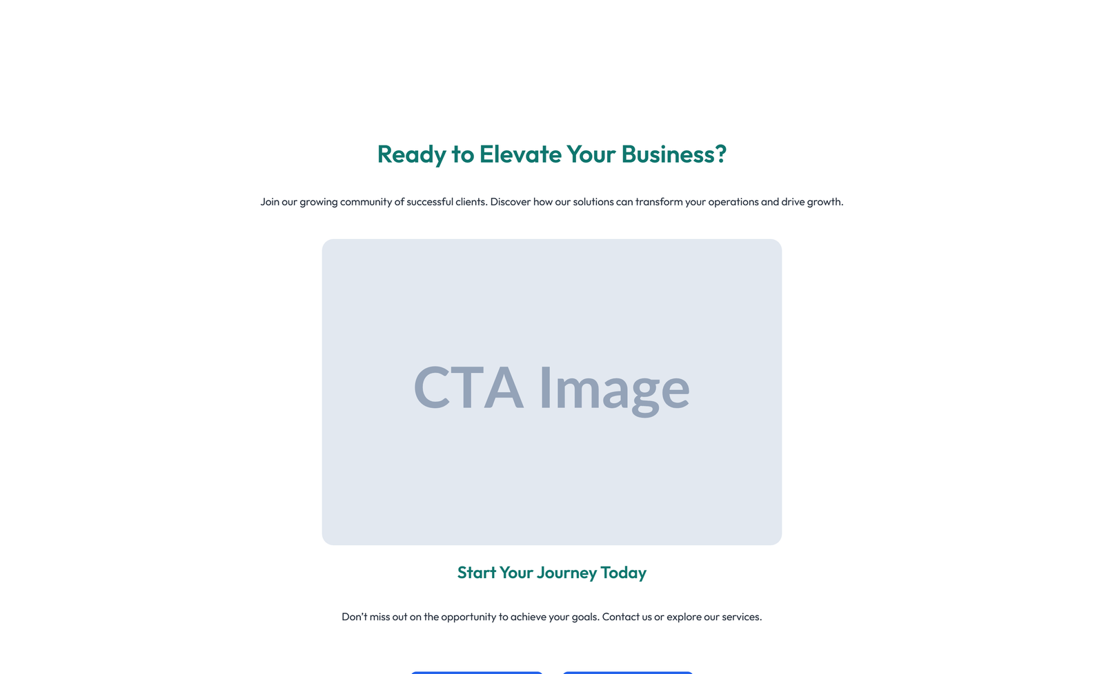 Centered Call to Action with Heading, Two CTA Buttons 62 - Elementor component