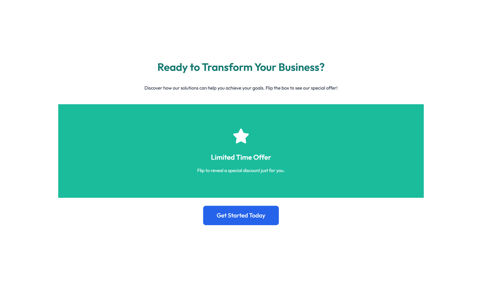 Split Call to Action with Text and Benefits List and 64 - Elementor component