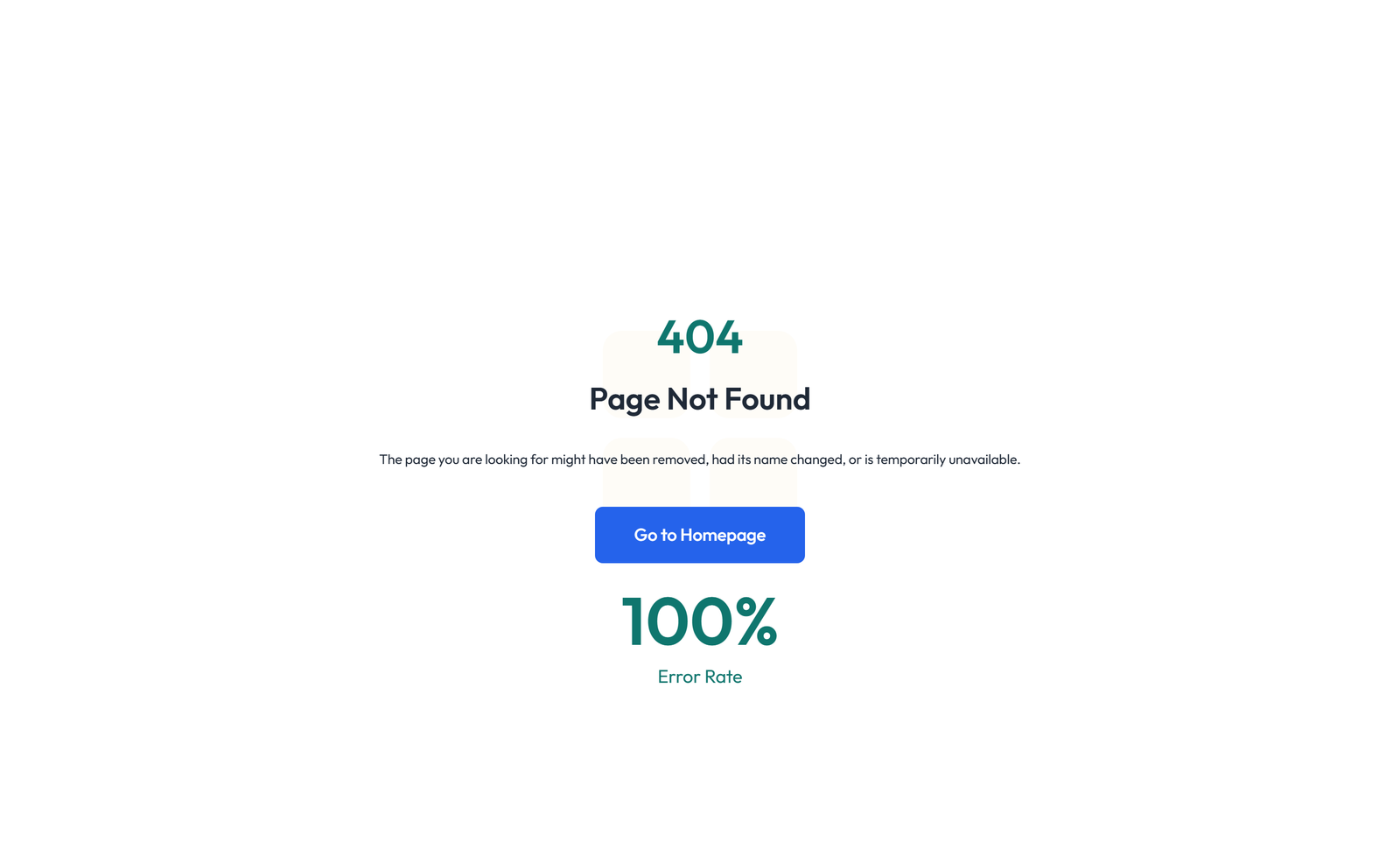 Screenshot of Error Page Design 1 3 - Elementor 404 / Error Pages component