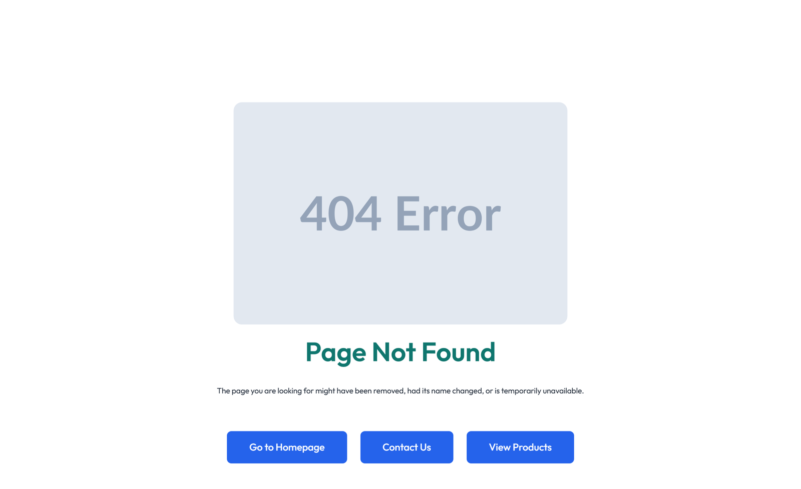Error Page Design 1 6 - Elementor component