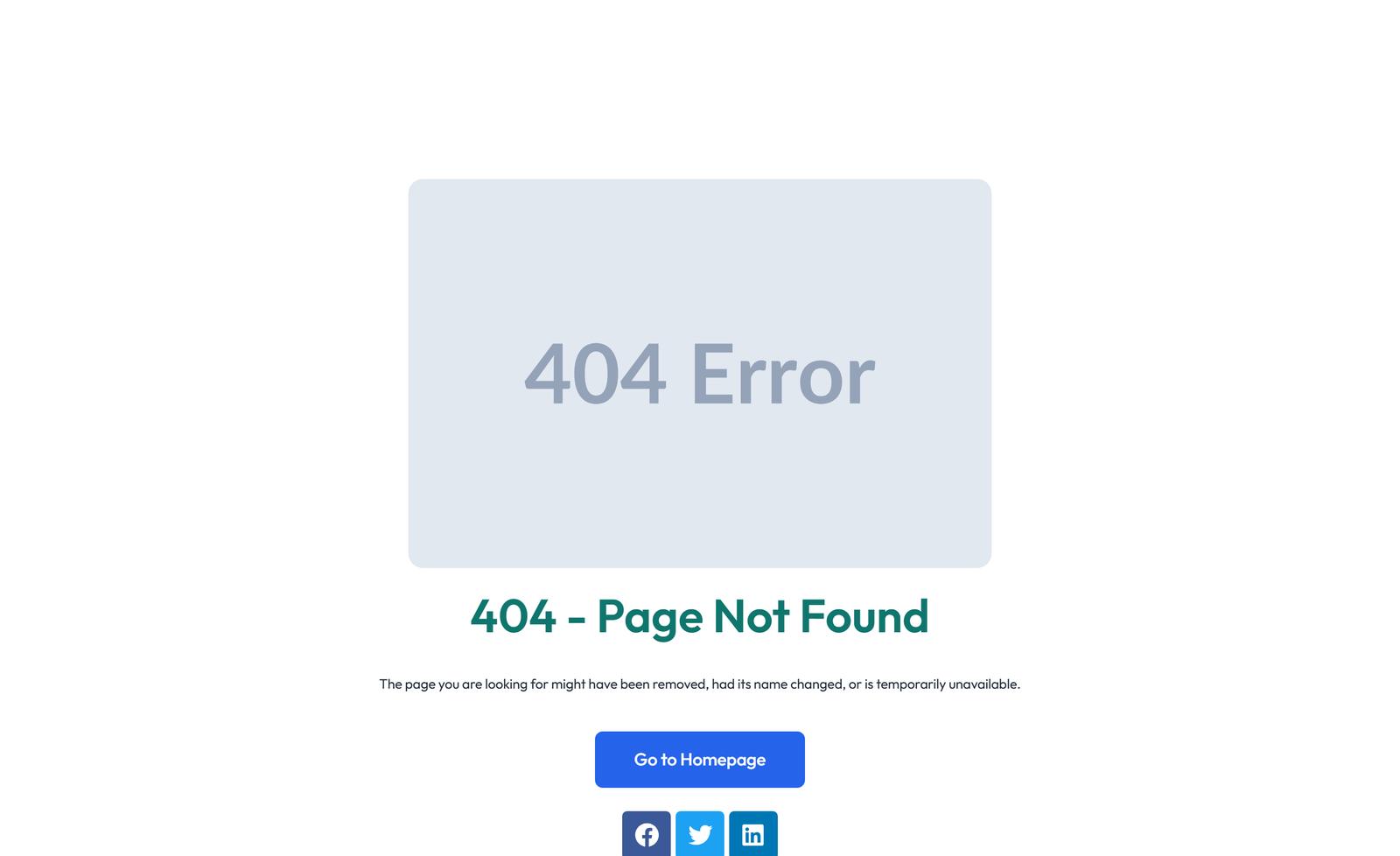 Error Page Design 4 6 - Elementor component