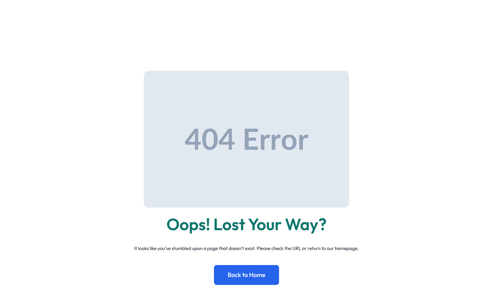 Error Page Design 3 7 - Elementor component