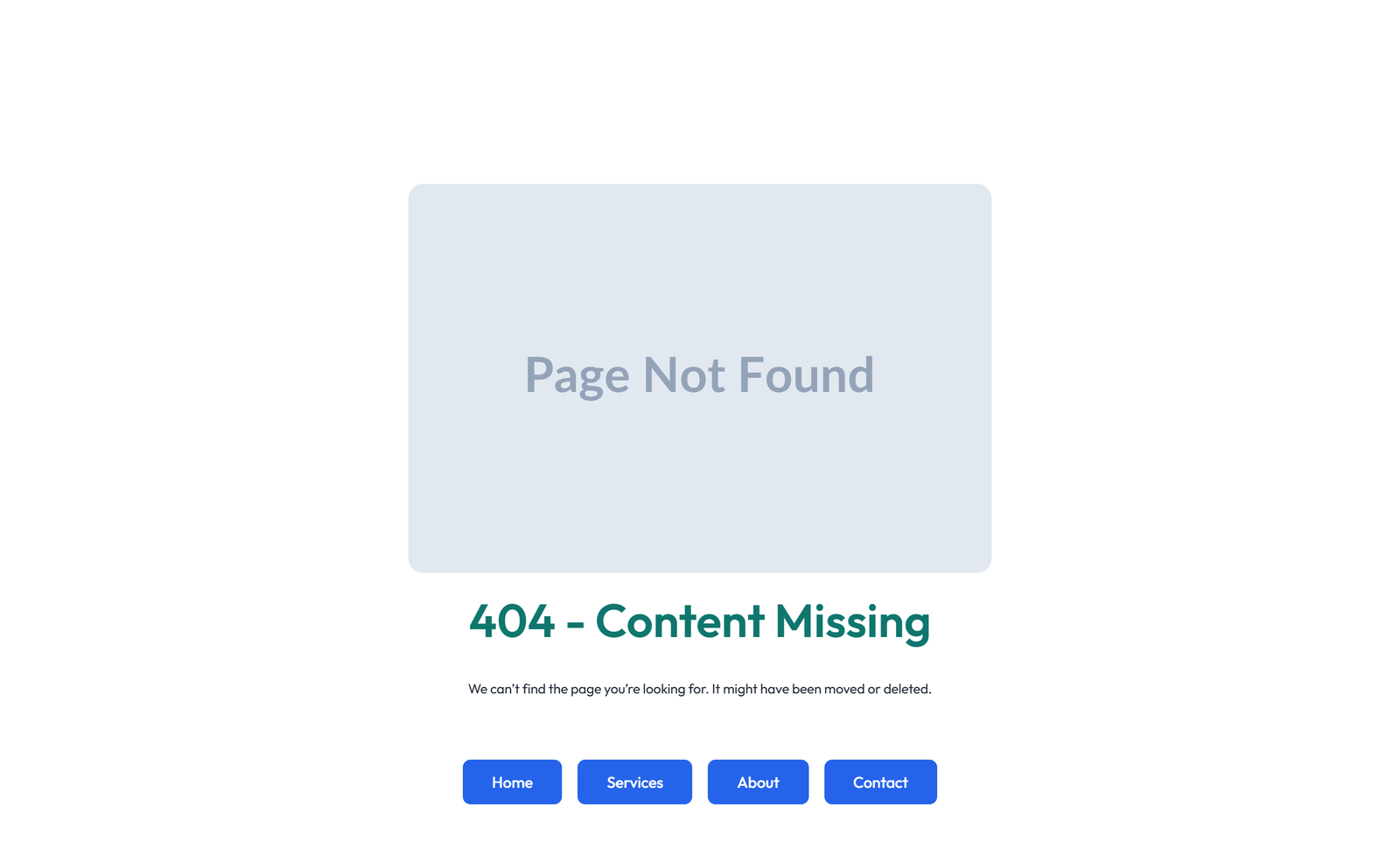 Error Page Design 4 7 - Elementor component